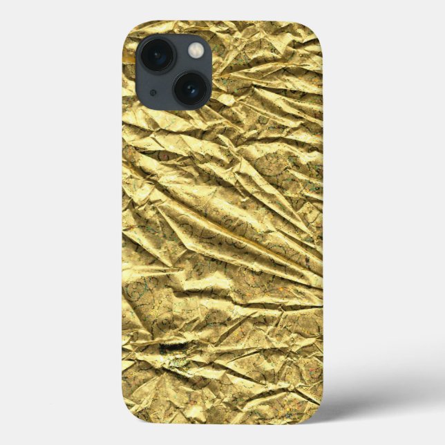 Coques Case-Mate iPhone Feuille d'or brillante (Verso)