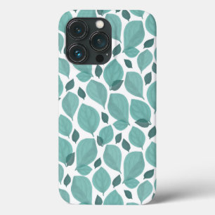 Case-Mate iPhone Case Feuille Plante de plantes Motifs Turquoise
