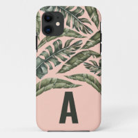 Feuille tropicale initiale personnalisée
