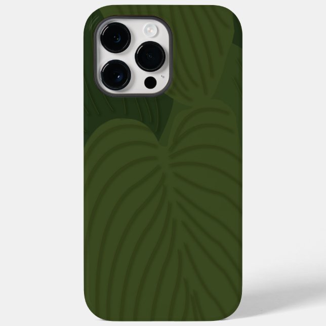 Coques Case-Mate iPhone Feuille végétale Feuille verte (Verso)