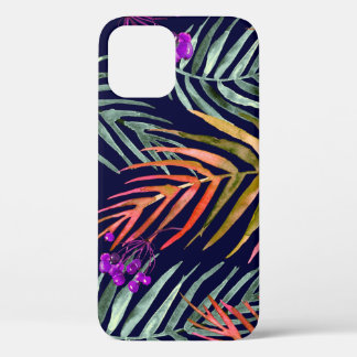 Case-Mate iPhone Case Feuilles d'aquarelle tropicale, éclaboussure abstr