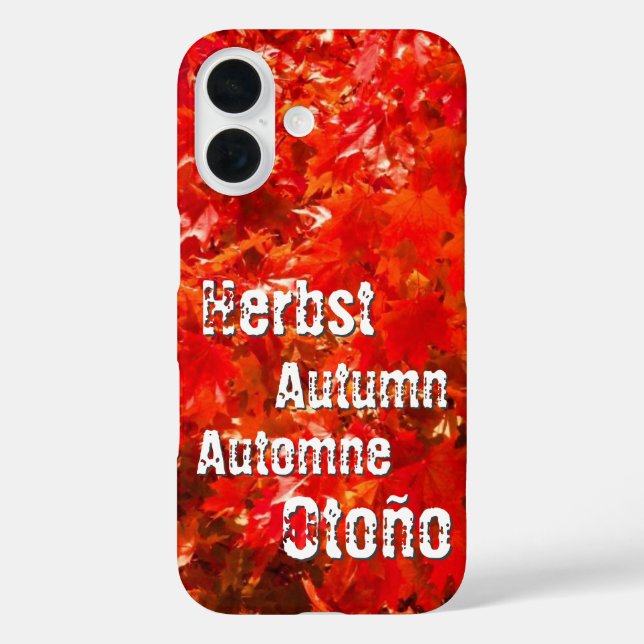 Coques Case-Mate iPhone Feuilles d'automne (Verso)