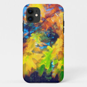 Etui iPhone Case-Mate Feuilles de chêne noir soufflant dans le vent