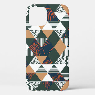 Case-Mate iPhone Case Feuilles de palmiers géométriques, motif à la mode