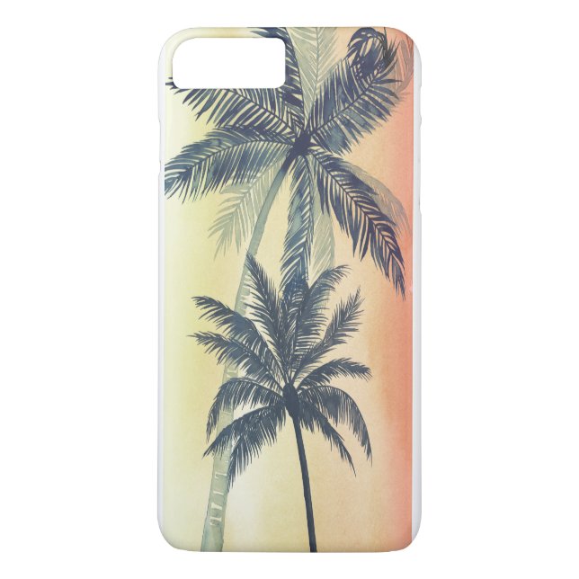 Coques Case-Mate iPhone Feuilles de palmiers tropicaux (Dos)