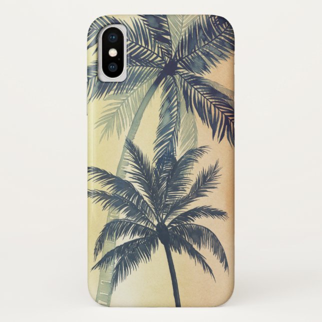 Coques Case-Mate iPhone Feuilles de palmiers tropicaux (Dos)