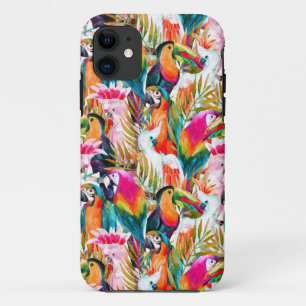 Case-Mate iPhone Case Feuilles de perroquets et palmiers