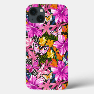 Etui iPhone Case-Mate feuilles et fleurs tropicaux