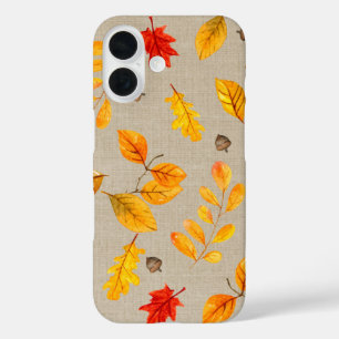 Coques iPhone 16 feuilles et glands