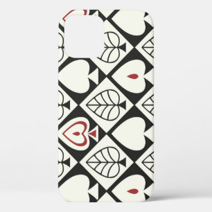 Case-Mate iPhone Case Feuilles géométriques, motif naturel transparent.