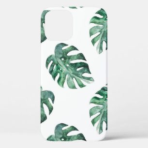Case-Mate iPhone Case Feuilles tropicales vertes, motif aquarelle