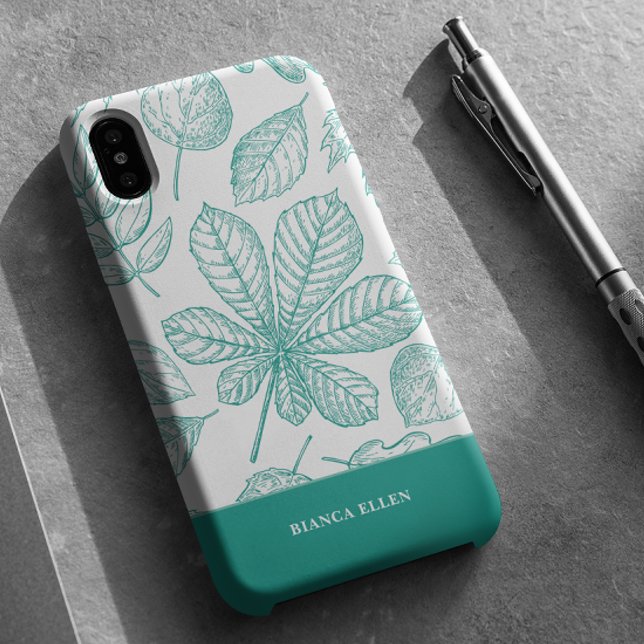 Coques Case-Mate iPhone Feuilles verts (Créateur téléchargé)