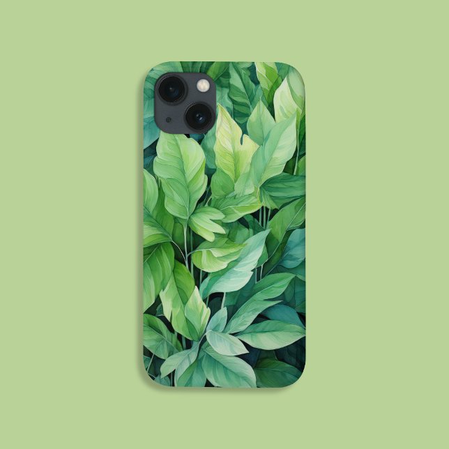 Coques Case-Mate iPhone Feuilles verts (Créateur téléchargé)