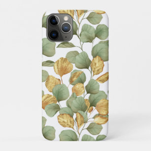 Case-Mate iPhone Case Feuilles verts et or. Motif