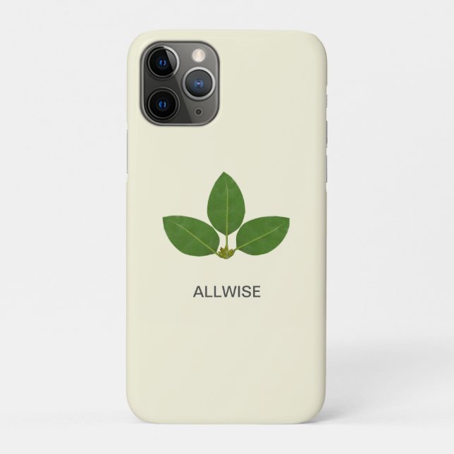Coques Case-Mate iPhone Feuilles verts modernes sur l'ivoire (Dos)
