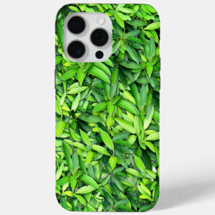 Coque iPhone 15 Pro Max Feuilles verts réalistes