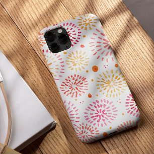 Case-Mate iPhone Case Feux d'aquarelle mignonne en jaune et orange