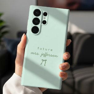 Coque Pour iPhone 14 Plus Fiancée à Venir Future Mme Script Élégant