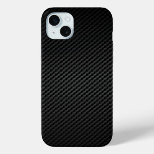 Coque iPhone 15 Mini Fibre de carbone de course automobile classique