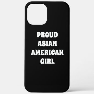 Case-Mate iPhone Case Fier Asiatique Américaine Fille, noir blanc