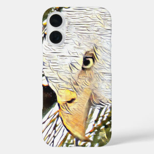 Coques iPhone 16 Fier, fort, aigle chauve américain M15