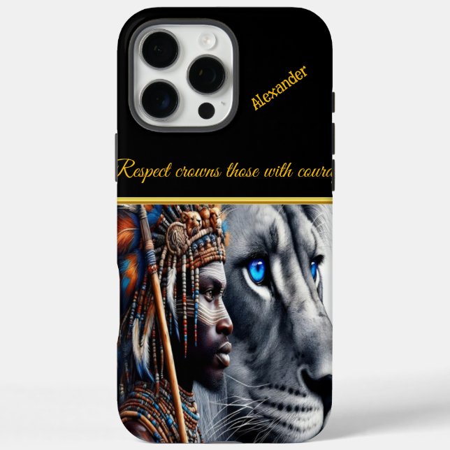 Coques Case-Mate iPhone Fierté des guerriers, roi des bêtes (Verso)
