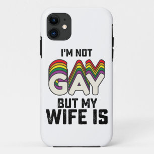 Case-Mate iPhone Case Fierté LGBT Je ne suis pas gay mais ma femme l'est