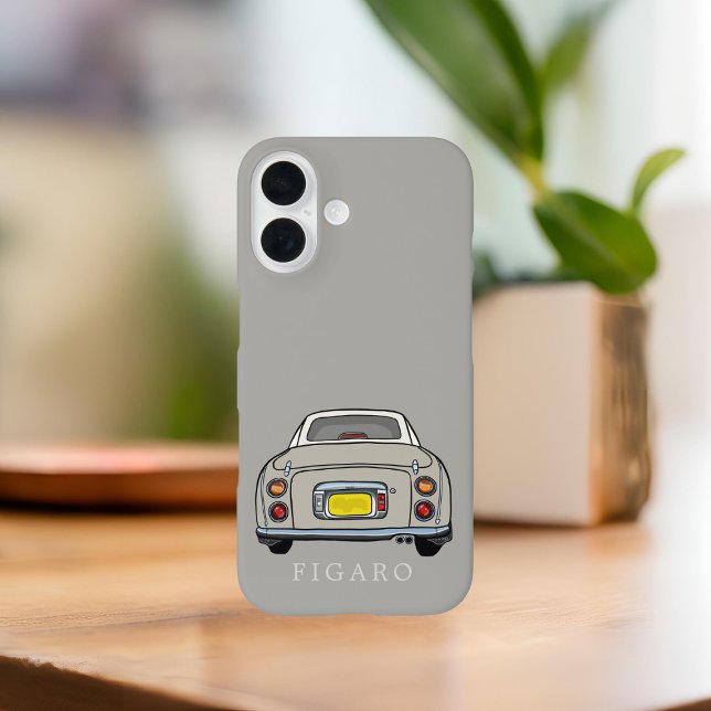 Coques Case-Mate iPhone Figarations Topaz Mist Figaro voiture personnalisé (Cute topaz mist figaro phone case with space for your name)