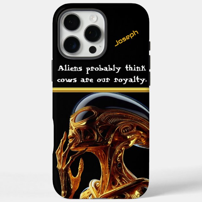Coques Case-Mate iPhone Figure Alien Contemplant Sous La Zone 51 Ciels (Verso)