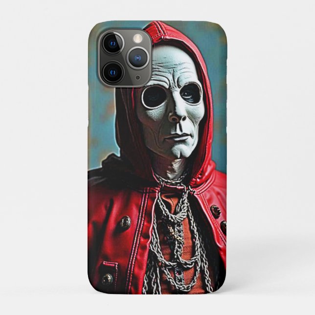 Coques Case-Mate iPhone Figure mystérieuse du crâne à capuchon (Dos)