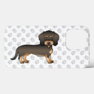 Case-Mate iPhone Case Fil de sanglier Haired Dachshund Dessin dessiné Ch