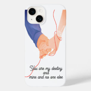 Coque Pour iPhone 14 Fil rouge du destin - L'amour de l'âme qui tient l