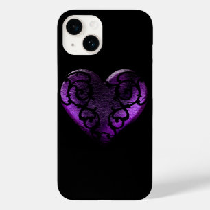 Coques Pour iPhone Filigree Goth Purple Heart