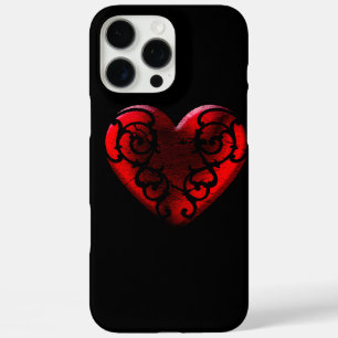 Coques iPhone 16 Pro Max Filigree Goth Red Heart