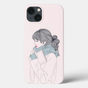 Case-Mate iPhone Case Fille avec foulard et livre