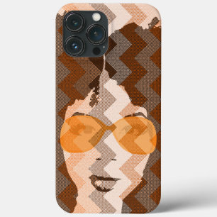 Case-Mate iPhone Case Fille avec lunettes de soleil d'or