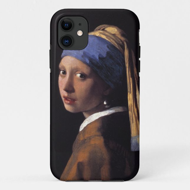 Coques Case-Mate iPhone Fille avec une boucle d'oreille de perle (Dos)