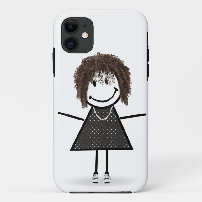 Coques Case-Mate iPhone Fille Bâton dans des baskets (Dos)