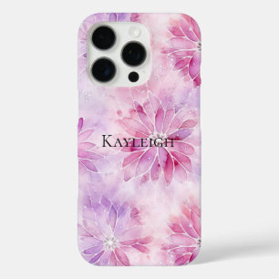 Coques iPhone 16 Pro Fille Blush Rose Chic Lavande Florale