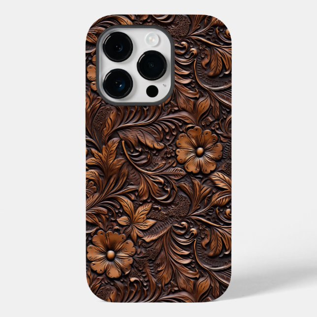 Coques Case-Mate iPhone Fille Brown occidentale Bohemian Floral (Verso)