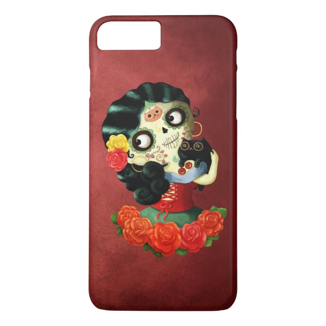 Coques Case-Mate iPhone Fille de Catrina de Mexicain de Dia de Los Muertos (Dos)