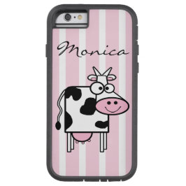 iPhone 13 Case Fille de vache souriante Poster de animal Monogram