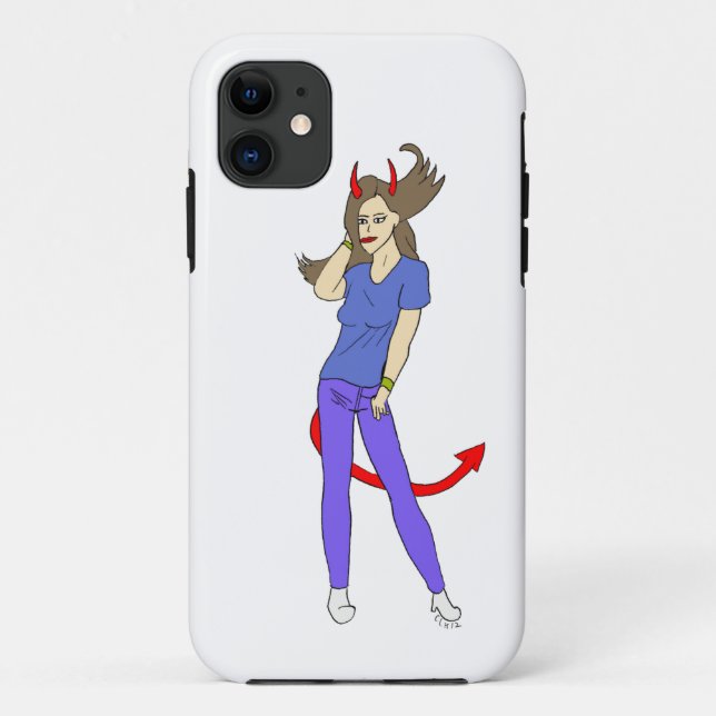 Coques Case-Mate iPhone fille diable (Dos)