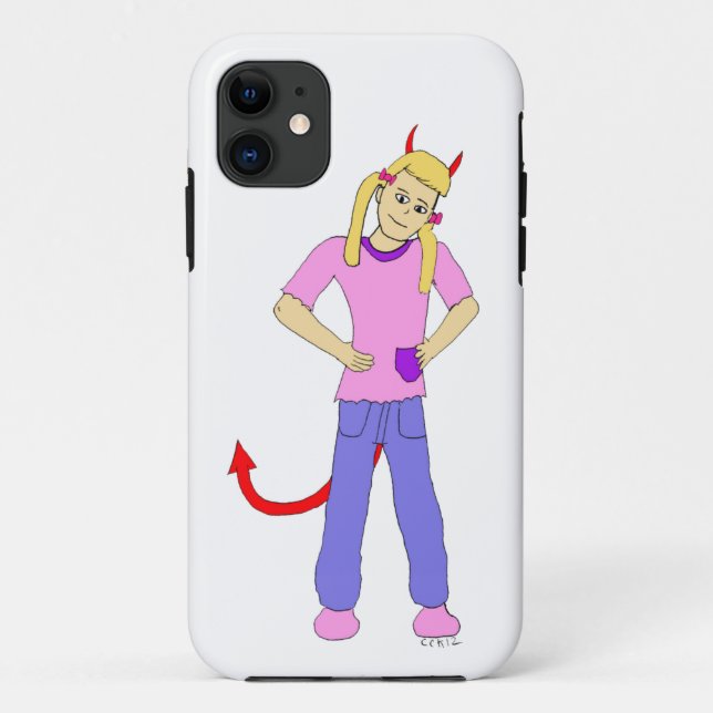 Coques Case-Mate iPhone fille diable (Dos)