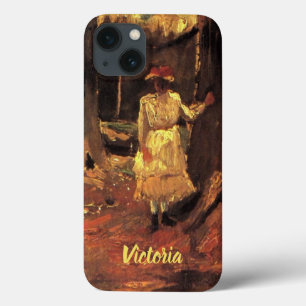 Case-Mate iPhone Case Fille en blanc dans les bois par Vincent van Gogh