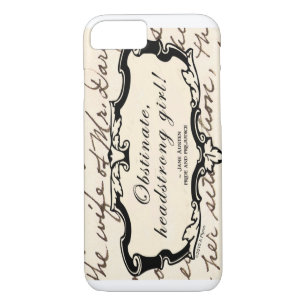 Coque iPhone 7 Fille entêtée obstinée