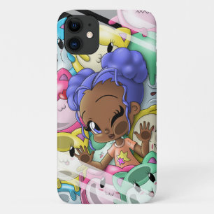 Case-Mate iPhone Case Fille et chats afro-américains