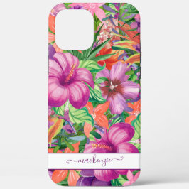 Case-Mate iPhone Case Fille Joli Motif de fleurs tropicales