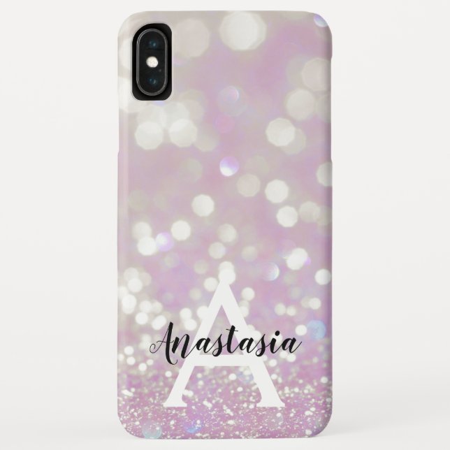 Coques Case-Mate iPhone Fille Lilac Shimmer Parties scintillant Étincelles (Dos)