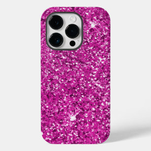 Coque Pour iPhone 14 Pro Fille Parties scintillant rose Ombre Sparkle